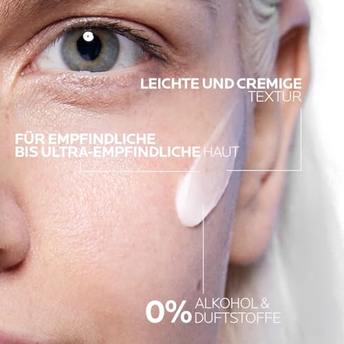 La Roche Posay Gesichtscreme, Für zu Allergien neigende Haut, Reduziert Rötungen, Mit Sphingobioma und Neurosensine, Ohne Duftstoffe und Alkohol, Dermallergo Creme, Toleriane, 40 ml