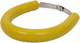 Escape Motocicleta Protector De Escape Ovalado Universal para Motocicleta Protector De Silicona Anticalor Tubo Silenciador Moto (Color : Amarillo)