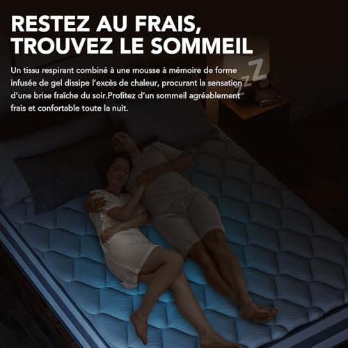 Matelas hybride 90x200 réversible H3/H4 HOMAVO
