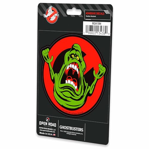 Image of Ghostbusters Slimer Adhesive Vinyl Decal - Fun Slimer Sticker for Car, Laptop, Toolbox or Collectible Displays