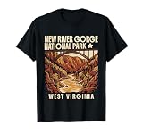 New River Gorge National Park West Virginia Diseño Vintage Camiseta