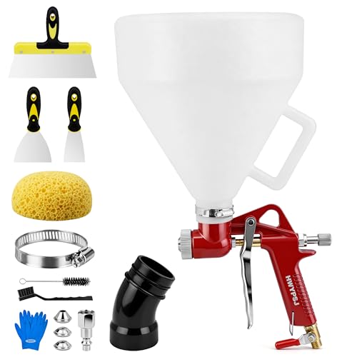 HWYPSJ Drywall Texture Spray Gun Kit - 1.45 Gal Hopper