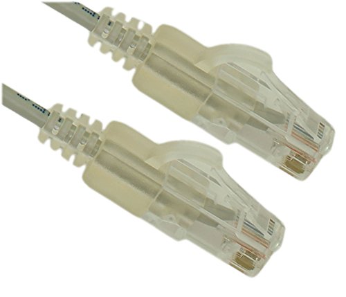 Cable Ethernet Patch Cat6 Slim RJ45 3ft Gris miniatura 2
