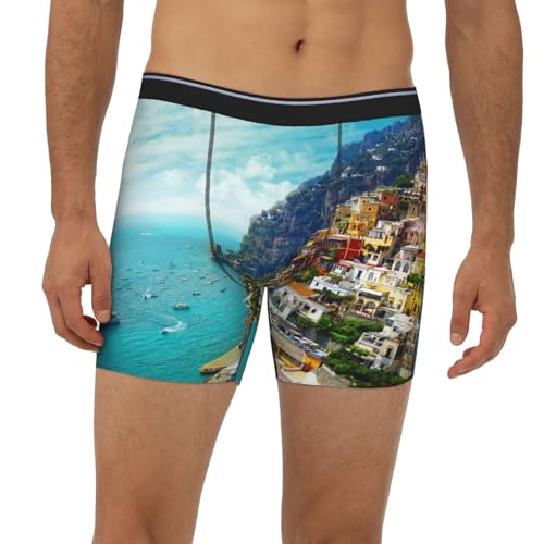 Blue Coast Positano Amalfi Italy Mens Boxer Brief Soft Underwear S-Xxl2