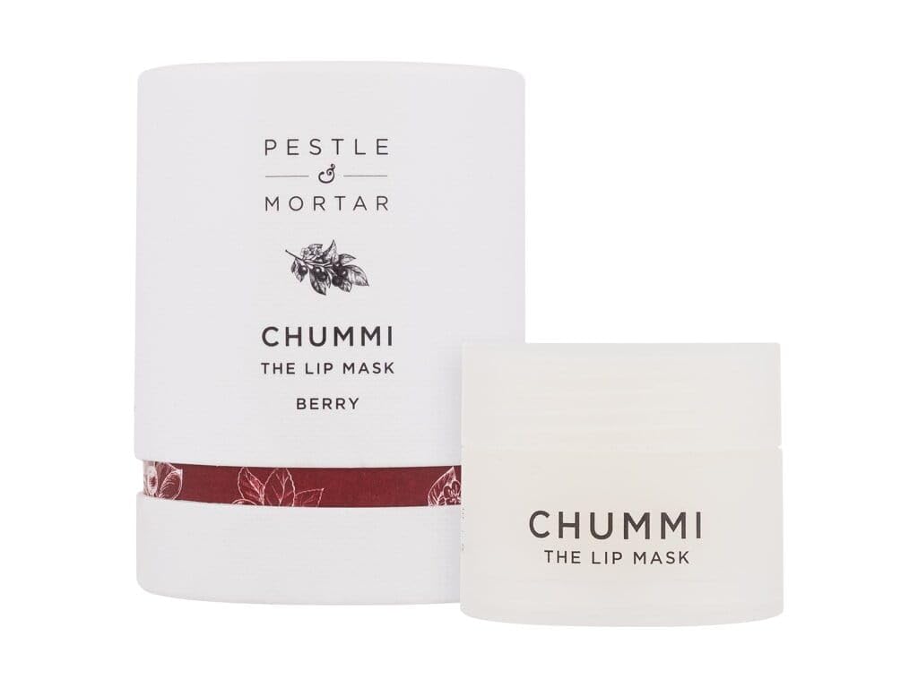 CHUMMI LIP MASK - skincare for your lips - Luxurious overnight lip treatment in coconut, berry, and vanilla, blended with lip-softening plant butters and exfoliating berry extracts. (20g, Coconut)