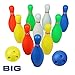 Produktbild Großes Kinder Bowlingkugel Boule-Spiele KegelSpiel Drinnen Draußen Bowling-Set Party Spielzeug ab 3 4 5 Jahren, mit 2 Ball und 10 Pins