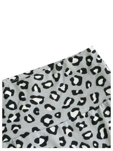 Milumia Girl's Leopard Print Elastic Waist Leggings Yoga Dance Active Tights Pants4