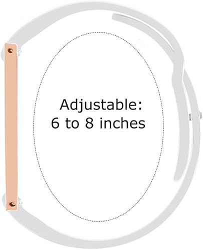 Miniatura 3 de Pulsera de identificación de alerta médica de 0.709 in, pulsera deportiva de silicona con purpurina de oro rosa, pulsera de concientización de