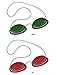 Produktbild Solarium Schutzbrille UV Brille Solariumbrille mit Gummizug 1 X grün + 1 X rot - By Beauty & Legwear Store