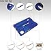 Swiss Card Tool Wallet Credit Card Multitool Bundle with Emergency Escape tool and pocket pliers (Sapphire Blue)