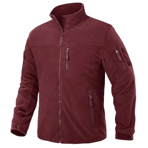Veste polaire thermique coupe-vent pour homme protégeant du froid sur le terrain
