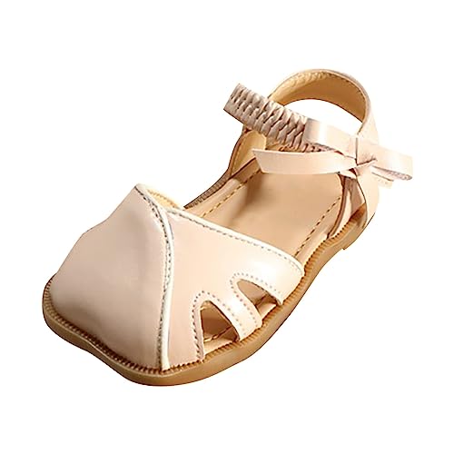 little girls sandal Toe Soft Bottom Solid Color Baby Princess Shoes Straps With On Bow Daily Casual Sandals
