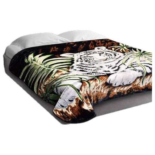 Hiyoko Faux Fur Throw Blanket Queen Size - White Tiger Blanket Faux Mink - Bed Blankets Queen Size