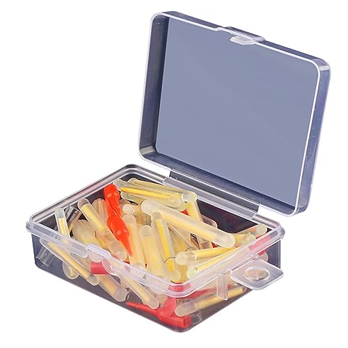 TogtherKings 60 Stück Angeln Leuchtstäbe,Angel Leuchtstäbe Mit Leuchtender,Nachtlicht Knicklicht Angeln,Nachtlicht Knicklicht Angeln 4,5 * 37mm,für Schwimmer, Schwimmer, Rutenspitzen, Stangen