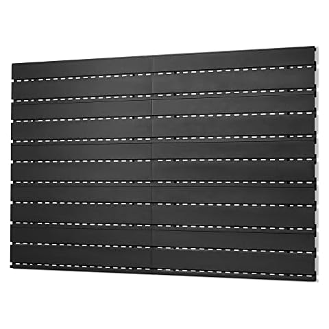 Savior Equipment Wall Rack System Heavy-Duty Steel Slatwall Panels Wall Mount Storage, 5 or 10 Pieces Modular Firearms Gun Wall Gear Accessories Organizer Cover