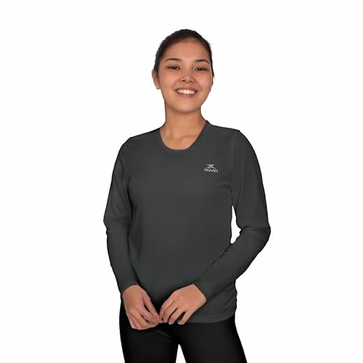 Camisa Dry Basic LS Muvin – Manga Longa – Feminina – Proteção Solar UV50 – Camiseta Para Academia – Treino Funcional – Pilates – Yoga – Corrida – Ginástica – Fitness – Caminhada – Secagem Rápida