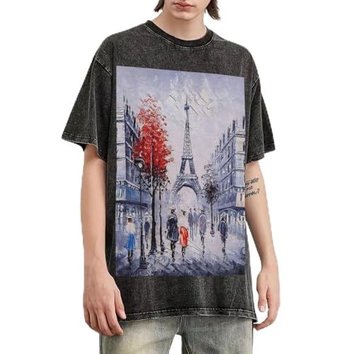 T-shirt manches courtes homme en coton idéal pour flâner dans les rues de Paris