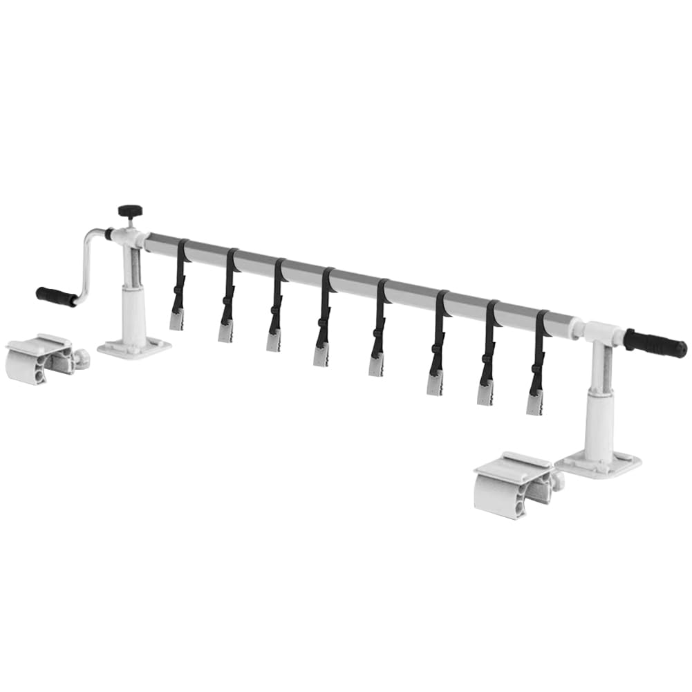 Julymoda 18 FT Pool Solar Cover Reel for Above-Ground Swimming Pool,Pool Cover Reel Set Without Decking,Solar Swimming Above Ground Cover Blanket Reel for Various Shape Pool