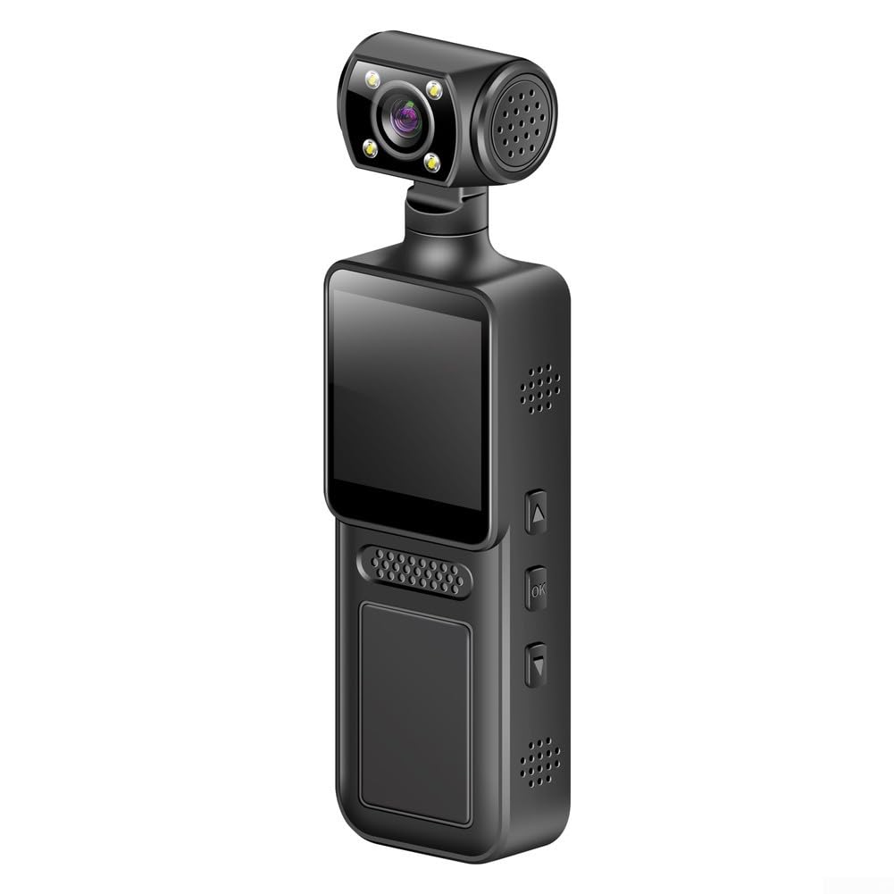 4K for Body Worn Camera with Audio: Portable Action Recorder Loop Recording 130mm Clip On Cam for Work-picture-15