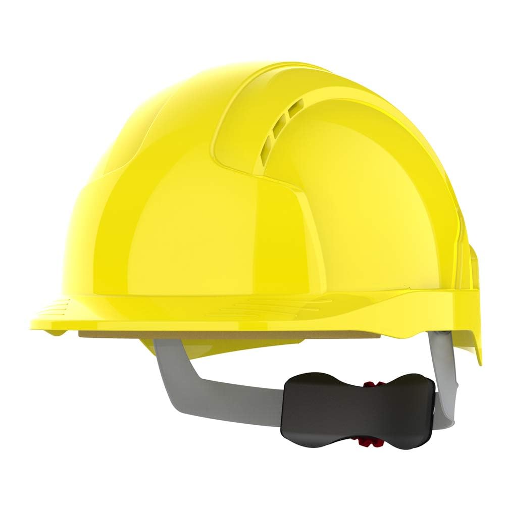 JSP EVOLite® Safety Helmet - Wheel Ratchet - Vented - Yellow (AJB170-000-200)