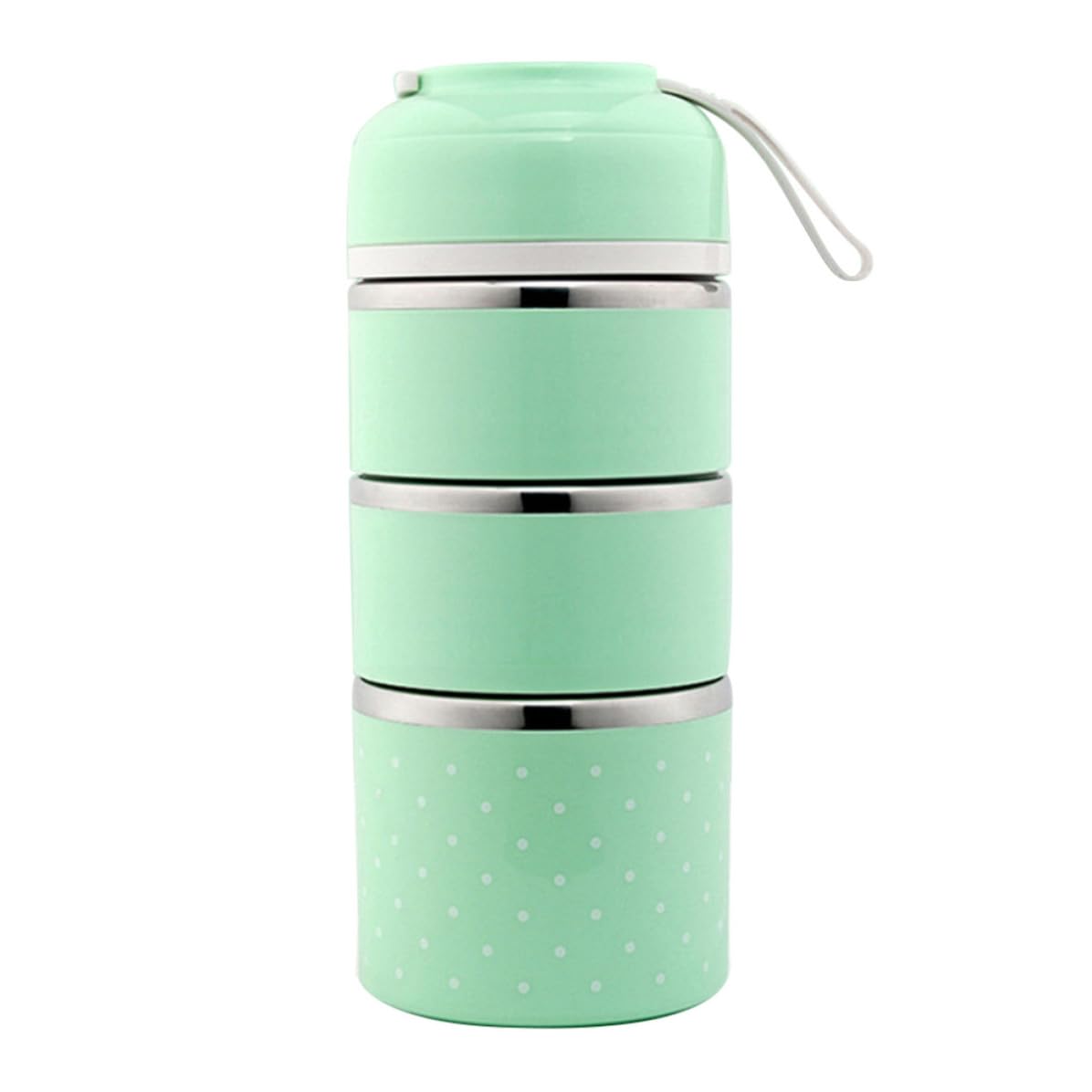 Toyvian Fiambrera de Acero Inoxidable Portátil 2 Piezas, 3 Capas