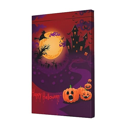 Toile murale Happy Halloween deco amovible sans abîmer les murs