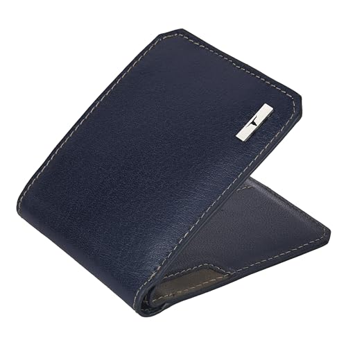 Image of URBAN FOREST Tyson Blue /Grey Leather Wallet for Men