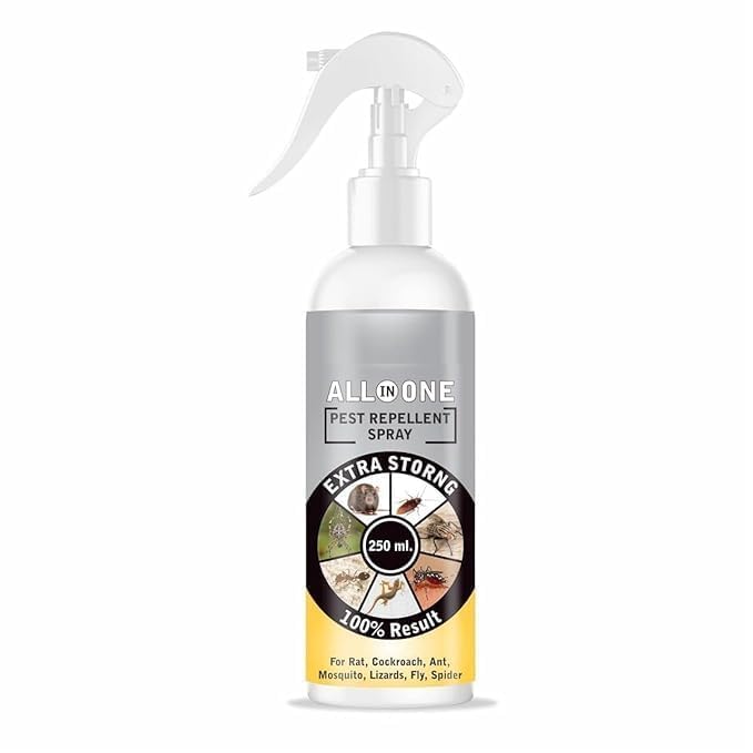 All in 1 Pest Repellent Control for Home | Ant, Cockroach, Rat, Lizard, BedBugs, Spider | 100% Natural | No Kill Just Repel Easy to Use Non-Toxic. 250 ML (1, 250 ml)-image-35