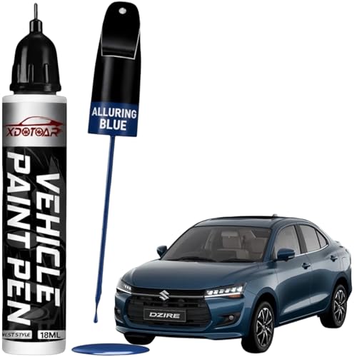 Image of xdotoar Car Touch Up Paint for Maruti Suzuki Dzire Alluring Blue (DBF)
