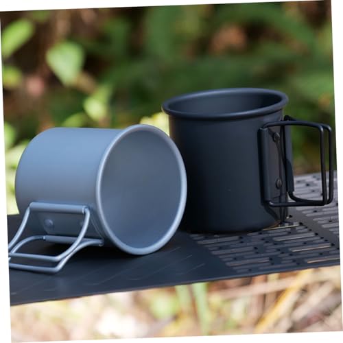 Tasses de camping pliables légères en aluminium pour boissons chaudes - 4