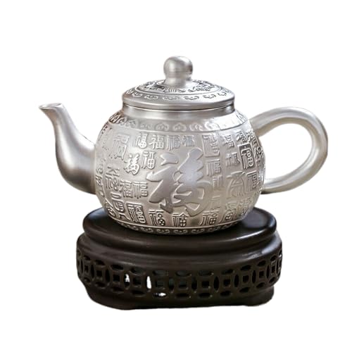 Tetera de agua de plata de ley que suaviza el sabor del té kung fu