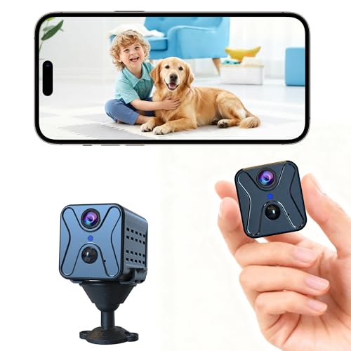 javiscam Hidden Camera 4K HD Wireless Spy Camera with Video Mini Indoor Cameras for Home Security AI Motion Detection Night Vision Built-in Siren 60-Day Battery Life Nanny cam pet Camera