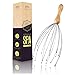 PURAVA ® [Das Original] Holz Kopfmassagegerät mit verbessertem Konzept - Edler Kopfkrauler mit 20 Fingern und Griff aus Holz - Premium Kopfmassage Spinne - Ideal als Geschenk geeigneter Kopf Kratzer
