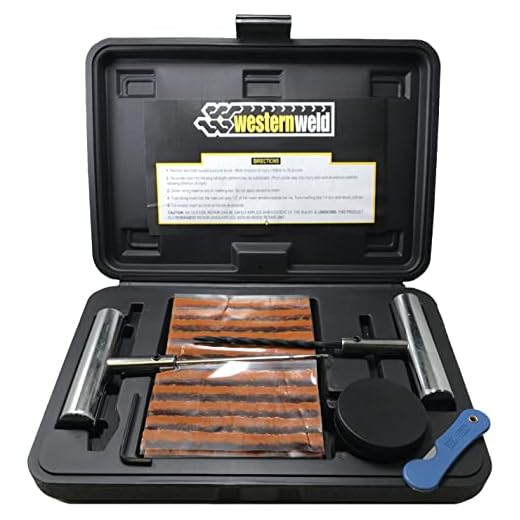 Sherco-Auto Tire Plug Kit 65 Piece - Flat Tire Repair Kit - Heavy Duty Plug Probe & Needle Tool- Fix for Car Truck Motorcycle ATV RV Jeep & More - All in One Puncture Repair Kit
