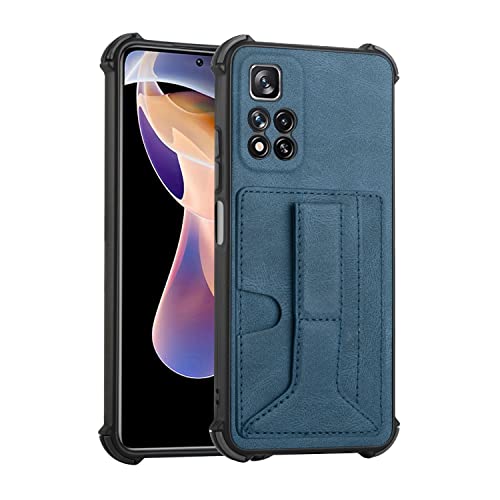 Accessoire Xiaomi Redmi Note 11 Pro antichoc bleu avec support de visionnage