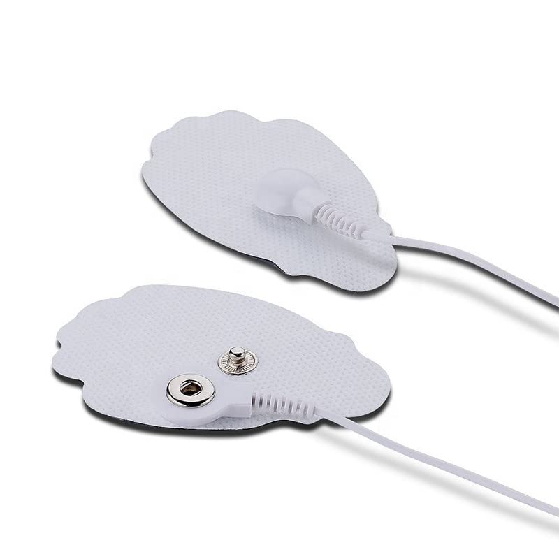 Image of AGAM Digital Therapy Machine Electrodes (Palm Shape) - Strong Adhesive Gel, Universal Replacement Pads for Muscle Pain Relief, Reusable TENS Unit Electrode Pads (Pack-4)