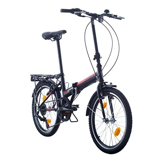 Bikesport Folding Bicicleta Plegable Ruedas de 20" Shimano 6 velocidades