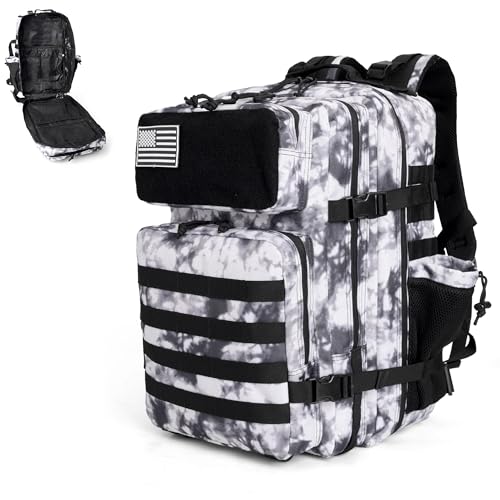 Image of gracedon Tactical Backpack - Military Molle Bag 3 Days Pack for men and Women Large Assault Rucksack 45L (Black)