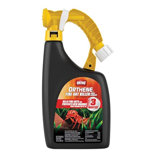Ortho Orthene Fire Ant Killer Lawn & Landscape - Ready-to-Spray Hose-End Applicator, Kills Fire Ants, Fleas and American Dog Ticks, 32 fl. oz.