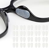 DARENYI 20 Paar Silikon Brillen Nasenpads Transparent Nasenpads Brille Selbstklebend Anti Rutsch...