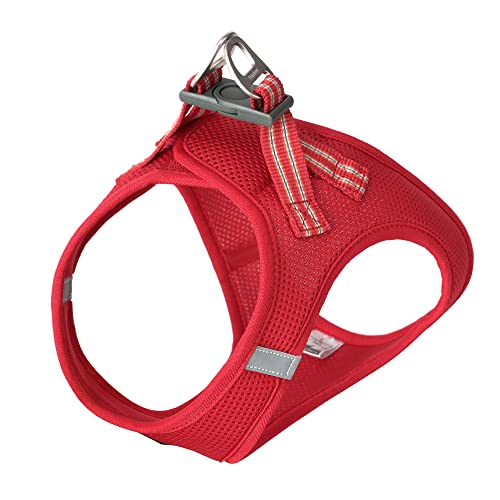 True Love Hundegeschirr, weiches Air-Mesh, verstellbar, reflektierend, Haustierweste für kleine und mittelgroße Rassen, Größe S, Rot