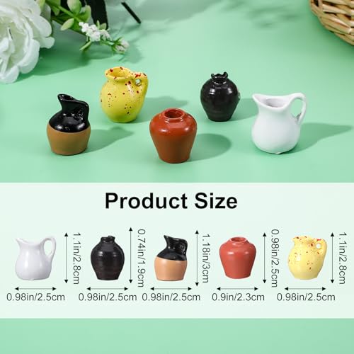 5 Imanes Decorativos Mini Jarrón para Refrigerador miniatura 2