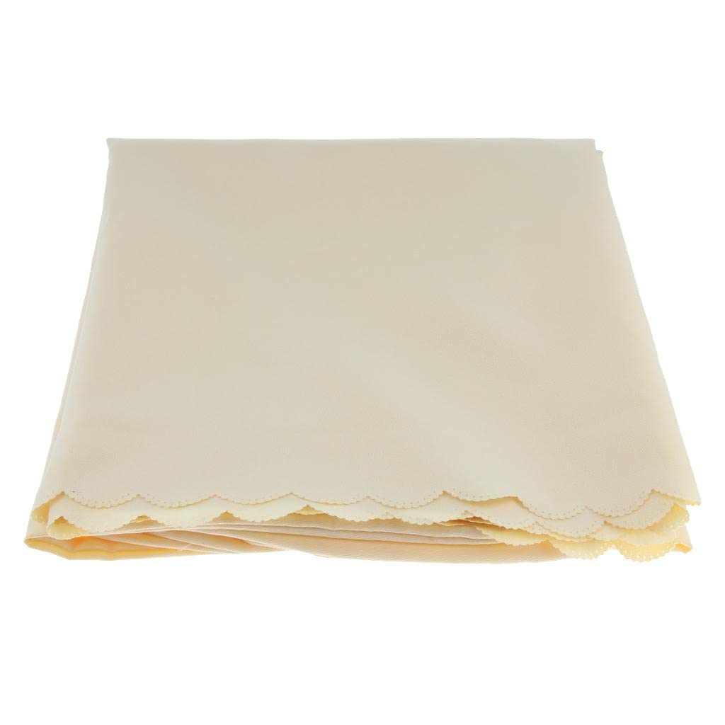 60 x 120 cm Fitted Anti-Pilling Tablecloth Table Skirt Desk Cover Beige