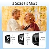 TERPINK 3 Pairs Memory Foam Ear Tips Compatible with AirPods Pro 3 Earbuds, for Pro 3rd Generation Super Comfort, Better Noise Cancel, Fits Charging Case(Black, Assorted S/M/L) - Image 3