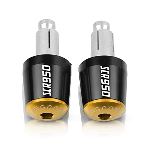 �o�C�N���i �ɓK�����郄�}�n SCR950 SCR 950 2017 2018 2019 2020 2021 2022 �I�[�g�o�C 7/8 "22 �~�����[�g���n���h���o�[�n���h�O���b�v�n���h���o�[�G���h�L���b�v�v���O�J�o�[(Black gold)