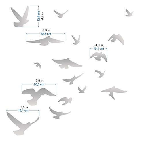 Adesivi anticollisione per uccelli (set di 17