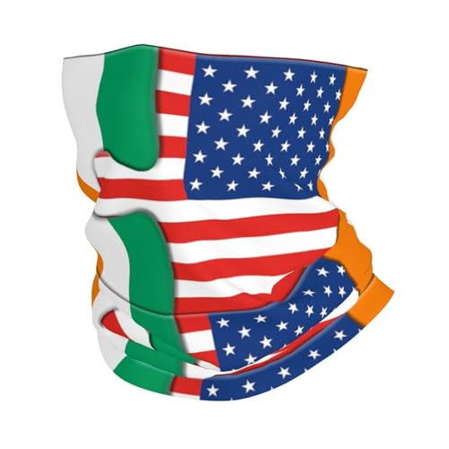 Neck Gaiter Cote D’ivoire Ivorian And American Flag Usa Friendship Face Mask Bandana Rave Face Cover Scarf Mask Balaclava Headband Head Wrap Sports Headwear Outdoors For Men Women2