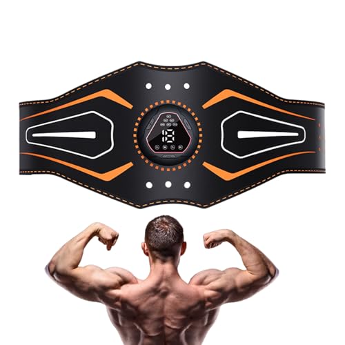 Wezalget Estimulador Eléctrico De Músculos ABS | Faja Moldeadora para Abdomen | Equipo de Fitness con Pantalla Digital para Hombre Mujer Gimnasio en Casa