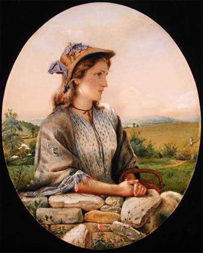 Tableau sur toile peinture George Goodwin Kilburne impression d'art premium