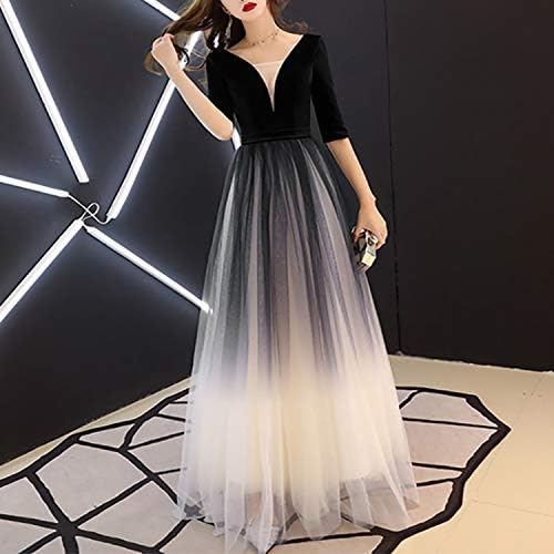 HAWEEL Jumpsuit Meeting Ladies Female Bride Wedding Party Dress, Size:XL(Wind Red) (Color : Black)